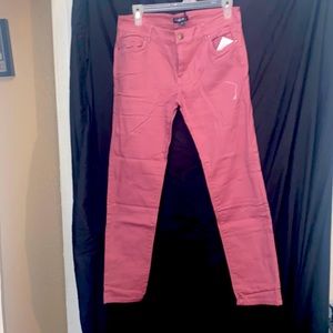 Pink skinny jeans